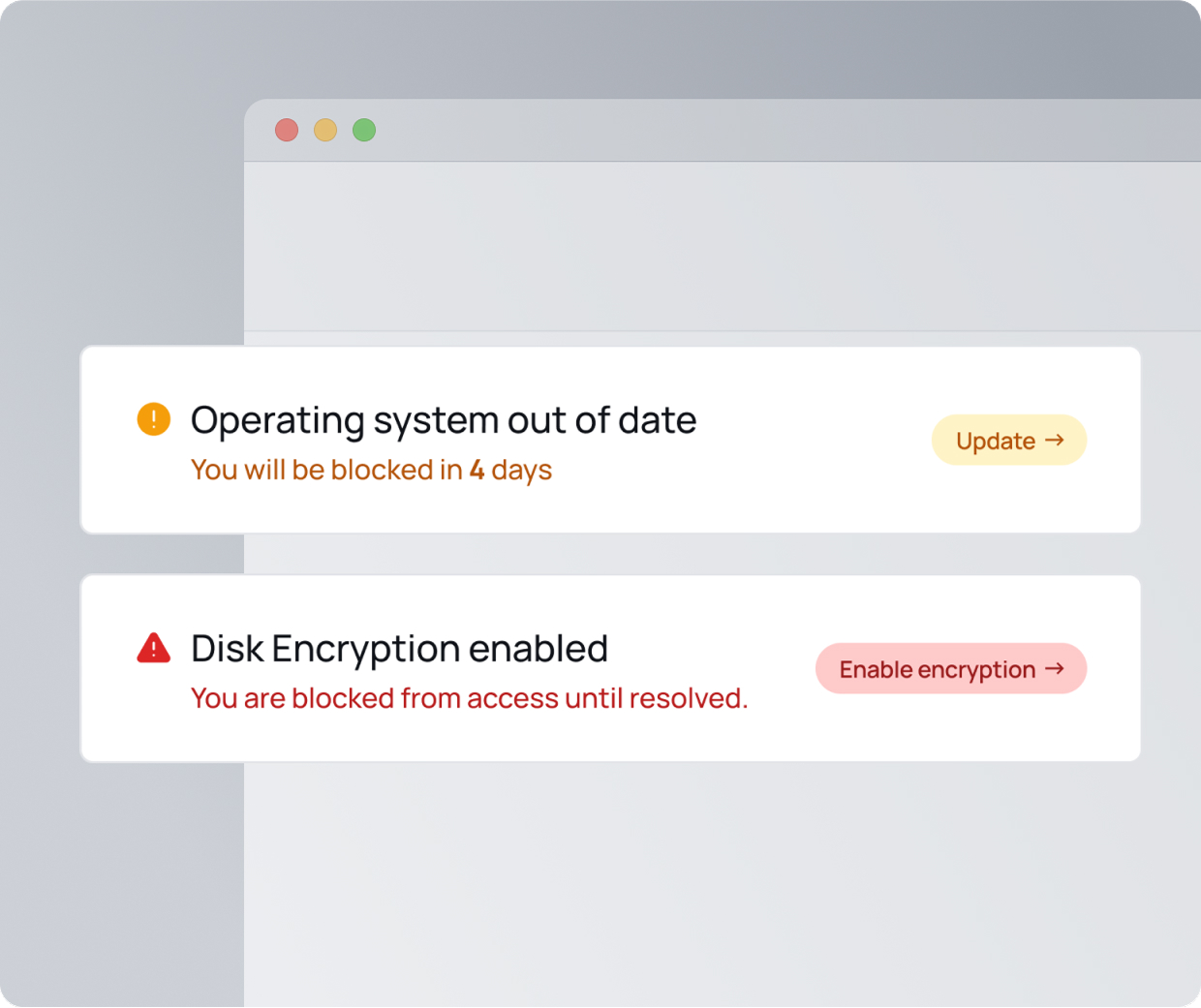 Enforce security policies.