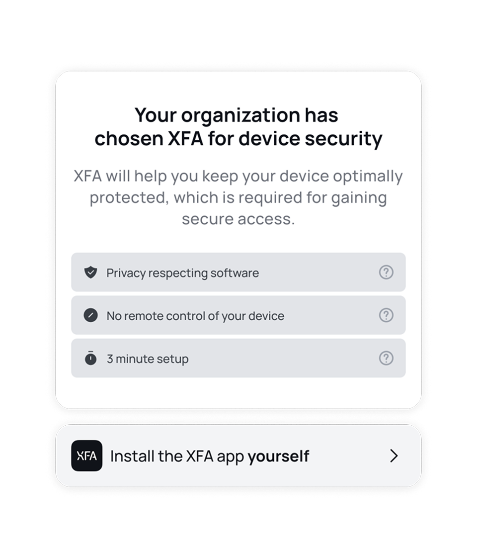 Use XFA for effortless security